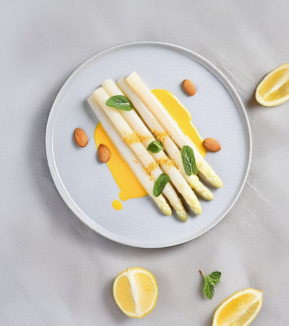 Recette ASPERGES BLANCHES SAUCE CITRONNEE