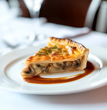 Recette TOURTE AUX CHAMPIGNONS